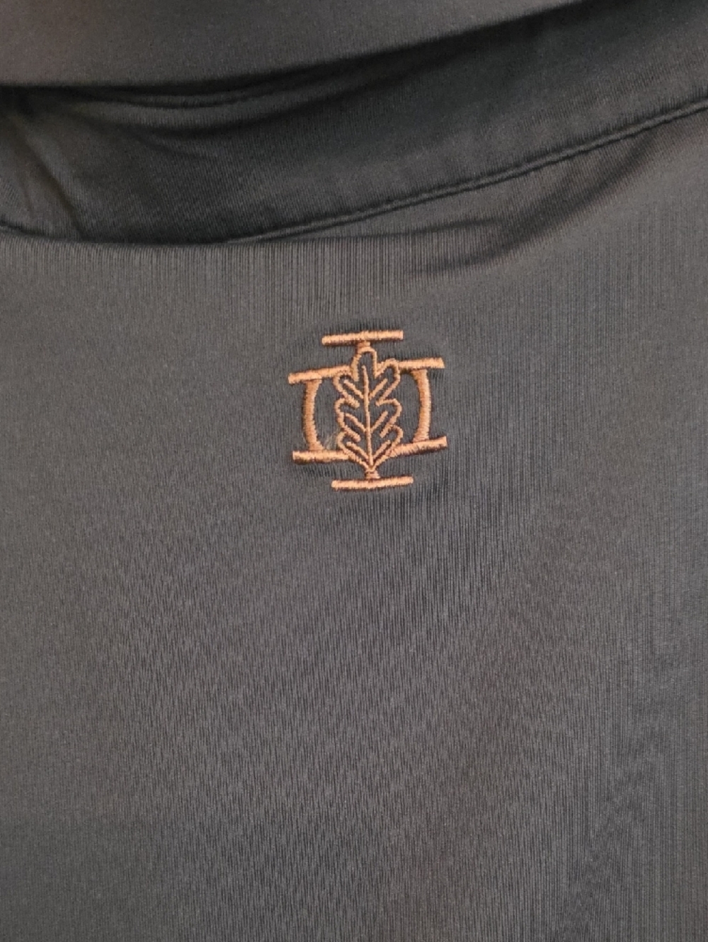 Iron Oak Western Pearl Snap Performance Grey Polo Shirt - Short Sleeve - Picture 6 of 6